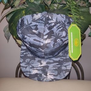 Unisex camo palm tree style flat brim hat